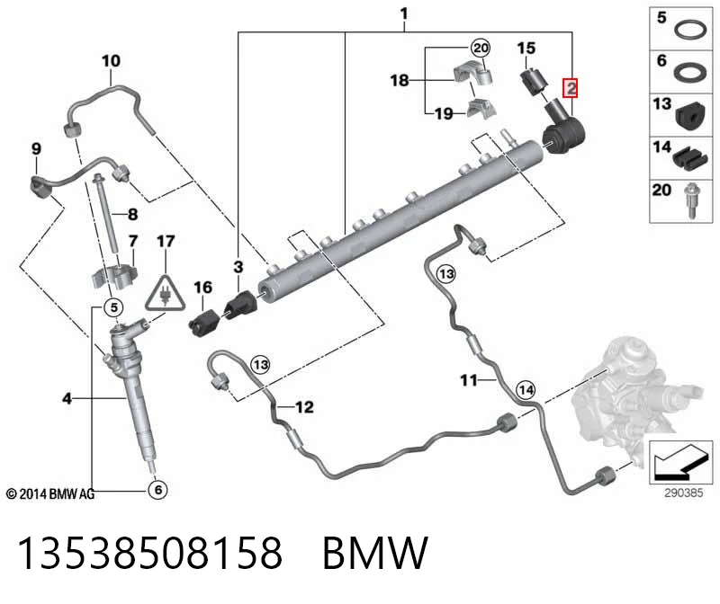 13538508158 BMW Редукционный клапан ТНВД