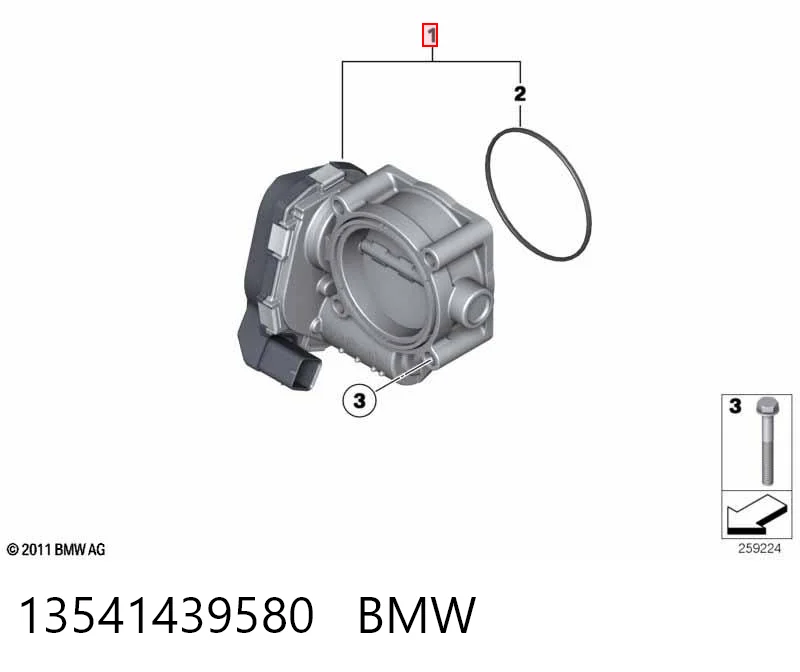 13541439580 BMW Дроссельная заслонка