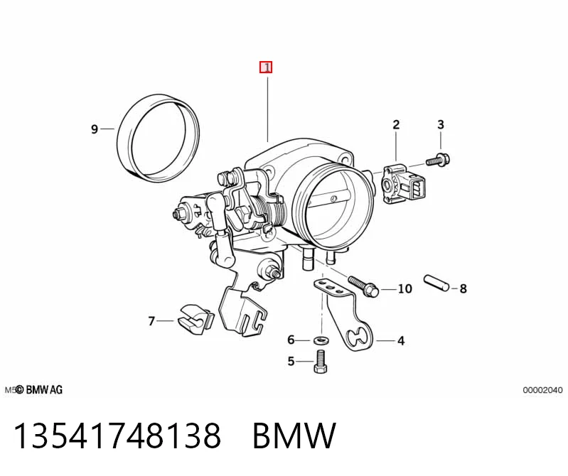 Дроссельная заслонка в сборе BMW 5 седан (E34) (1987 - 1995) цена, от 9.91 USD