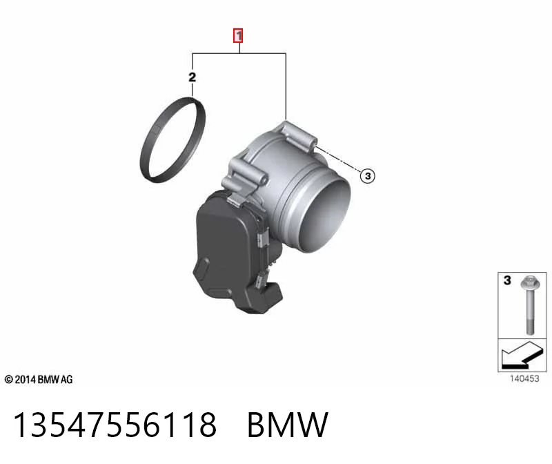 13547556118 BMW Дроссельная заслонка