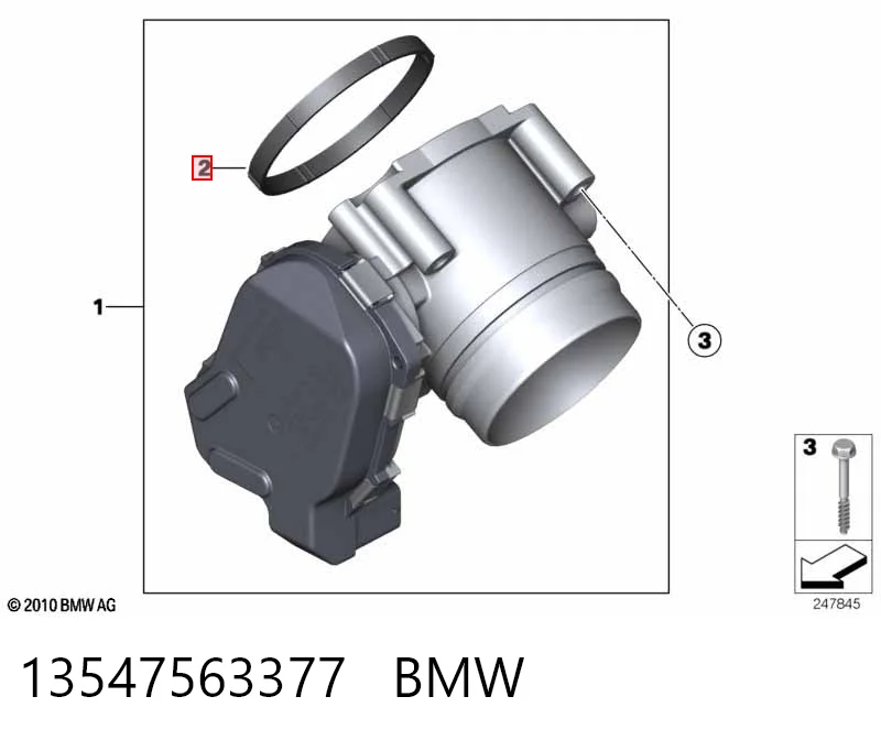 Прокладка дроссельной заслонки BMW 1 хэтчбек (E81) (2006 - 2012) цена, от 8.41 USD