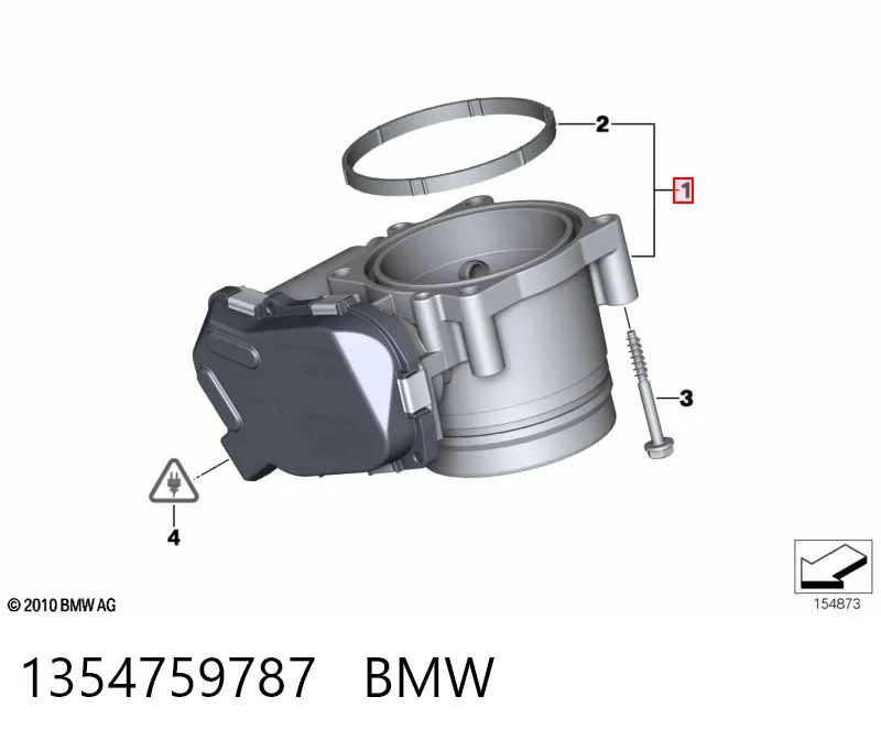 1354759787 BMW Дроссельная заслонка