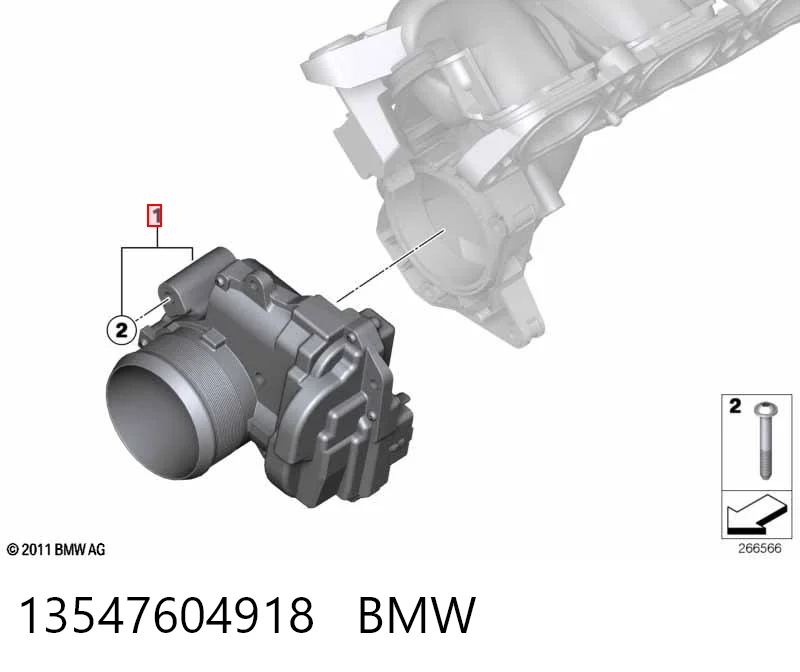 13547604918 BMW Дроссельная заслонка