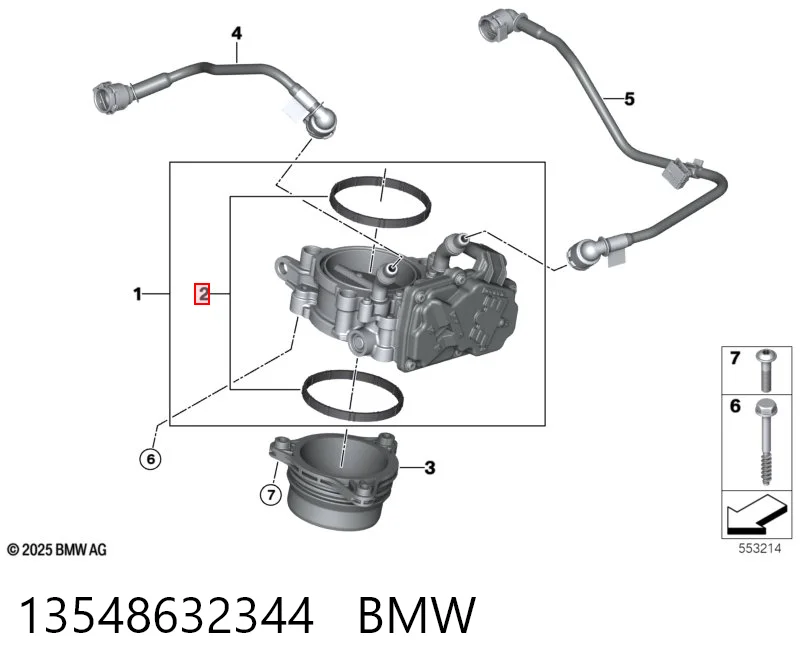 13548632344 BMW Прокладка масляного фильтра