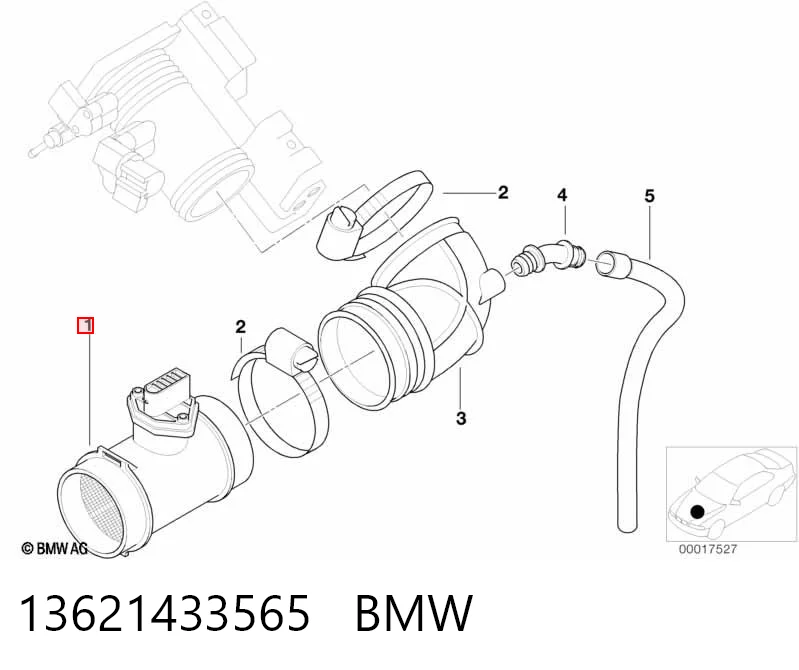 13621433565 BMW Датчик расхода воздуха