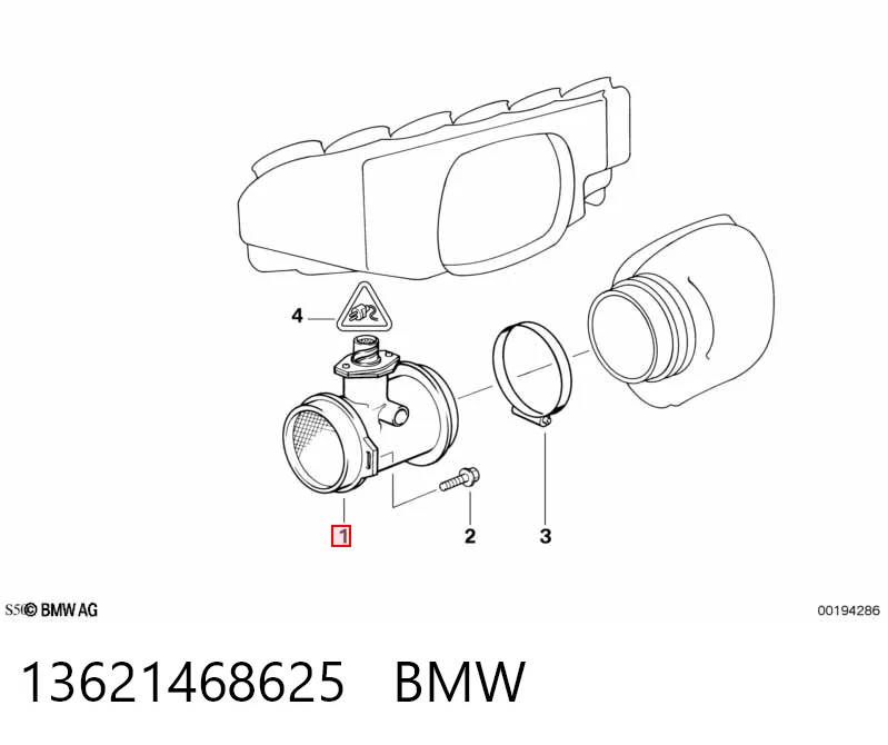 13621468625 BMW Датчик расхода воздуха