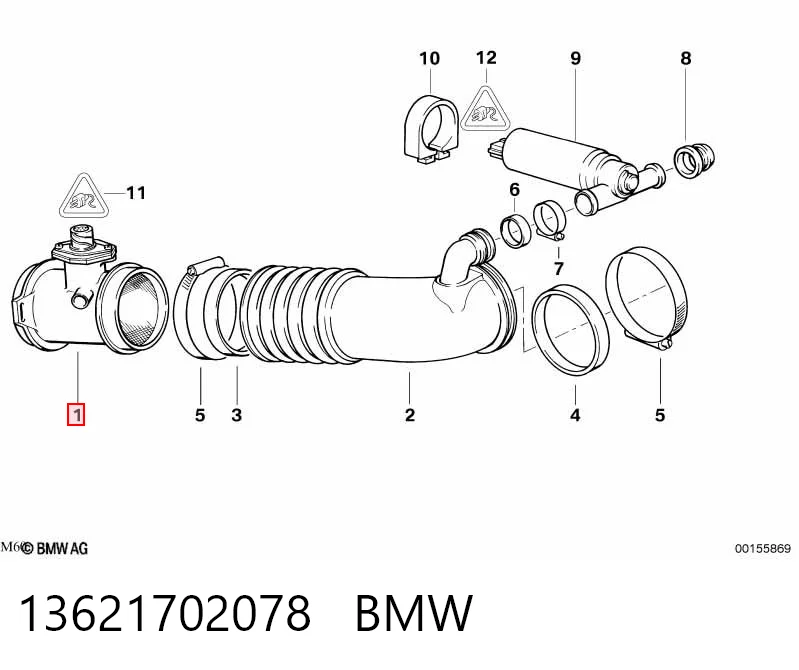 13621702078 BMW Датчик расхода воздуха