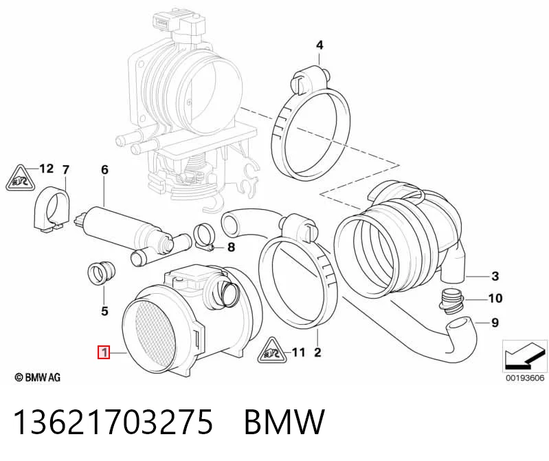 13621703275 BMW Датчик расхода воздуха