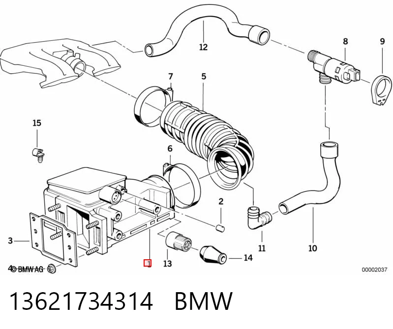 13621734314 BMW Датчик расхода воздуха
