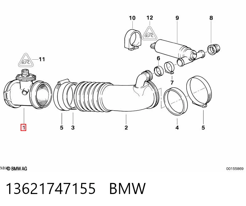 13621747155 BMW Датчик расхода воздуха