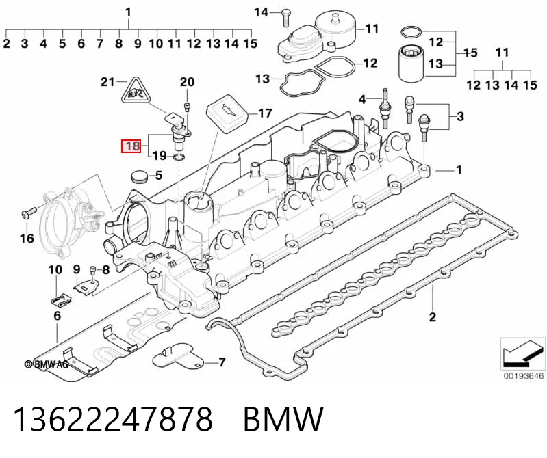 13622247878 BMW Датчик распределительного вала