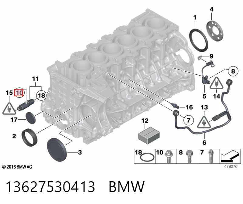 13627530413 BMW Подшипник ступицы задней