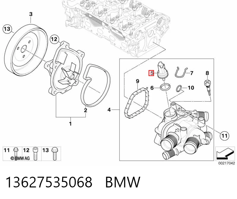 13627535068 BMW Термовыключатель