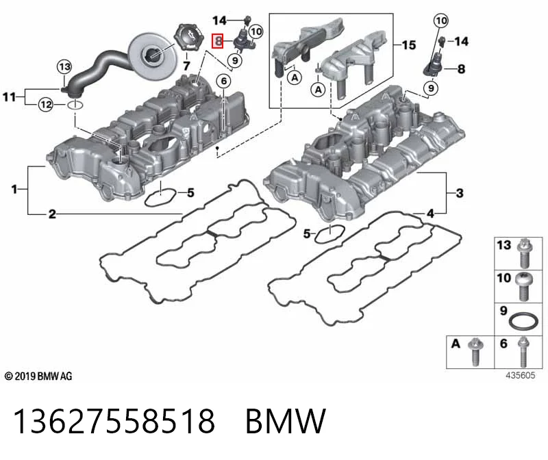 13627558518 BMW Датчик распределительного вала