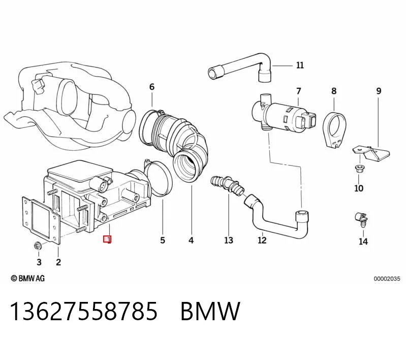 13627558785 BMW Датчик расхода воздуха
