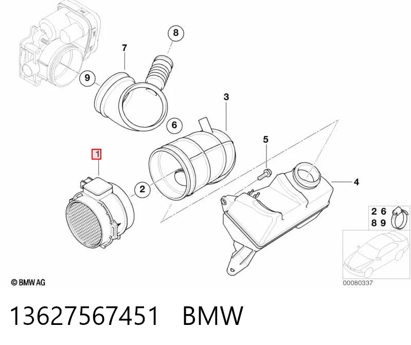 13627567451 BMW Датчик расхода воздуха