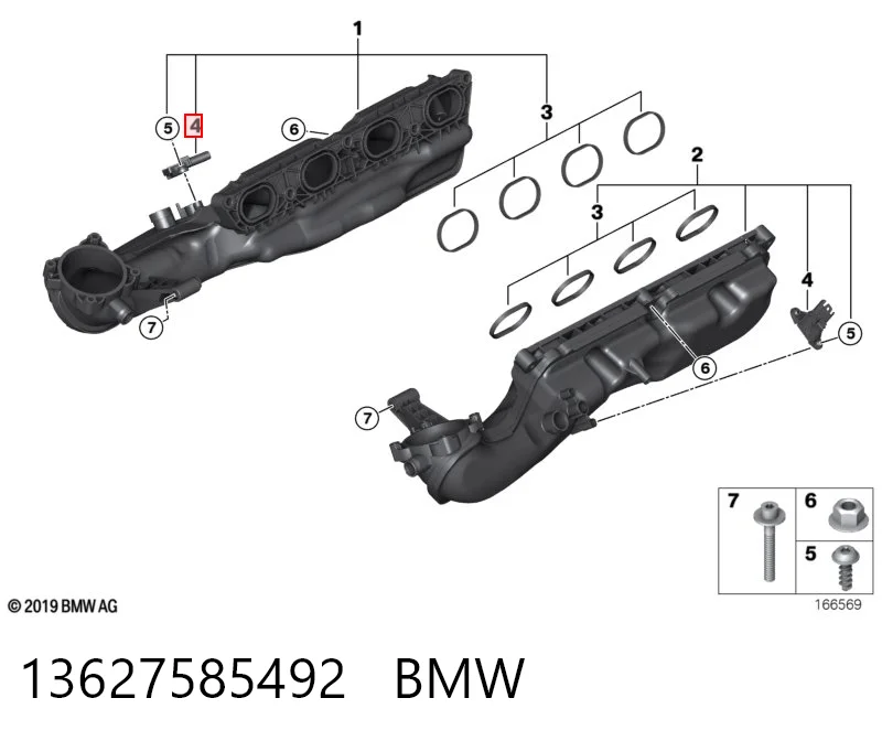 13627585492 BMW Датчик давления воздуха