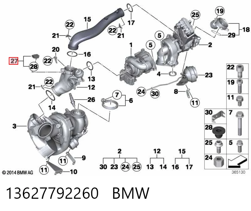 13627792260 BMW Датчик давления воздуха