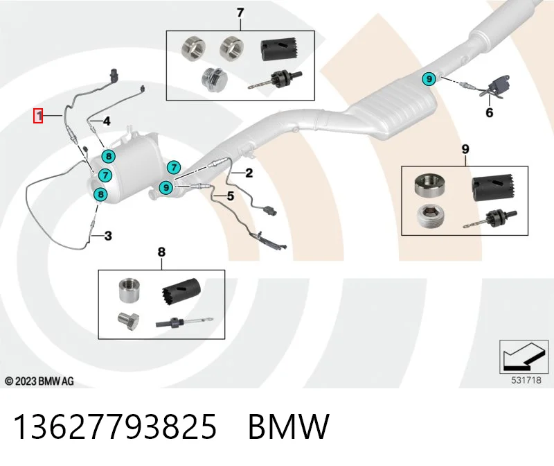 13627793825 BMW Датчик кислорода после катализатора