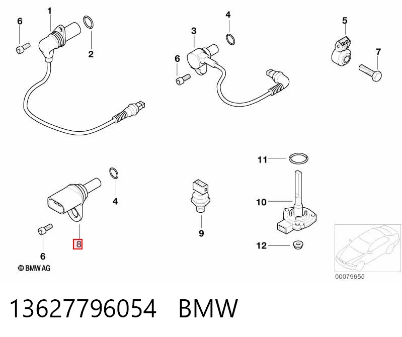 13627796054 BMW Датчик распределительного вала