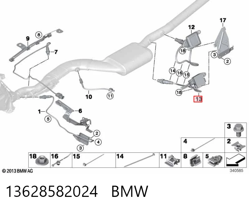 Купить 281007682 Bosch Датчик давления выхлопных газов