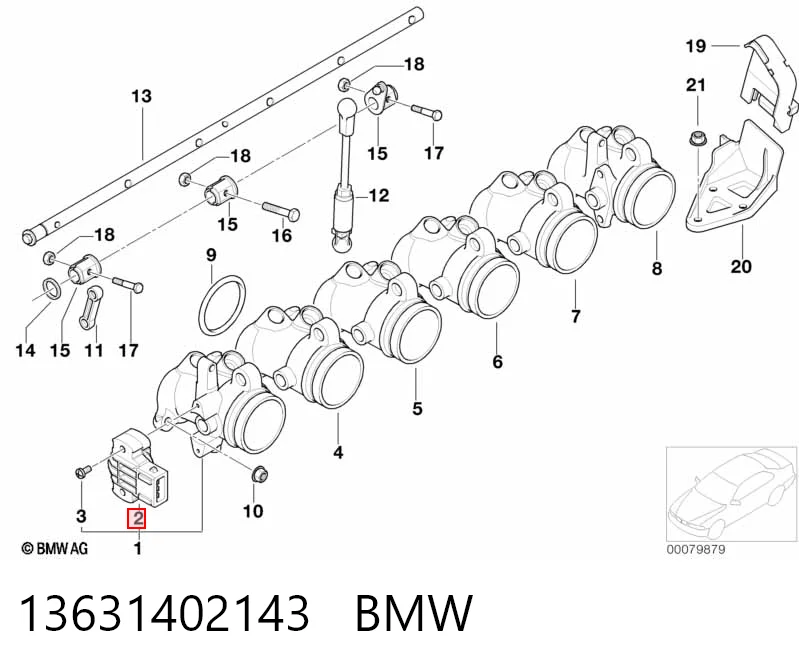 13631402143 BMW Датчик положения дроссельной заслонки