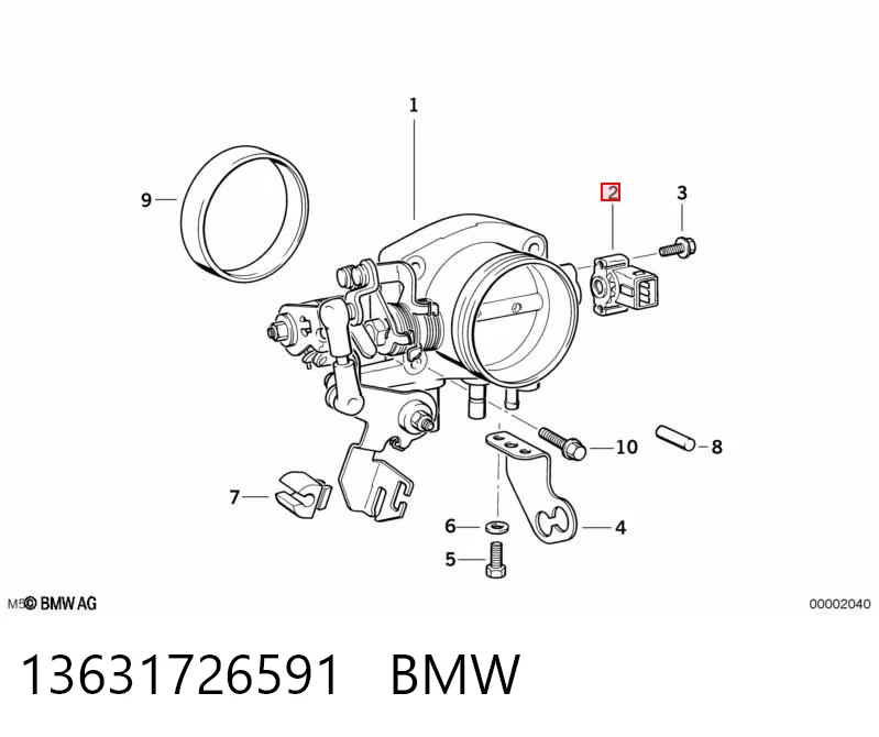 13631726591 BMW Датчик положения дроссельной заслонки