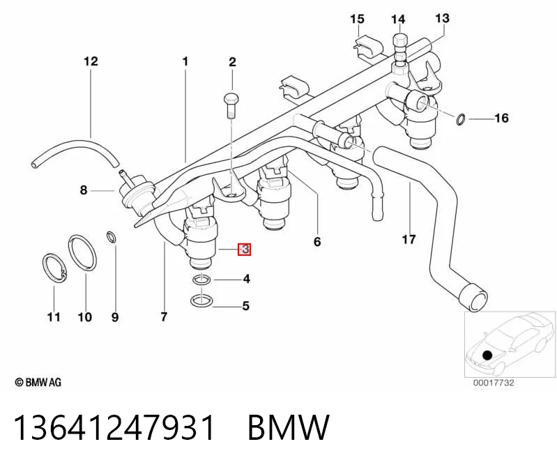 13641247931 BMW Топливные форсунки