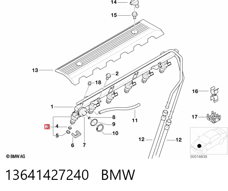 13641427240 BMW Топливные форсунки
