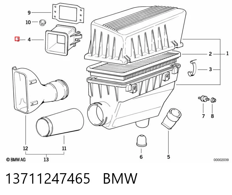 Фильтр воздушный BMW 13711247465