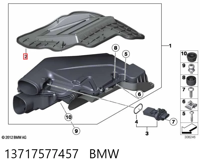 13717577457 BMW Воздушный фильтр двигателя