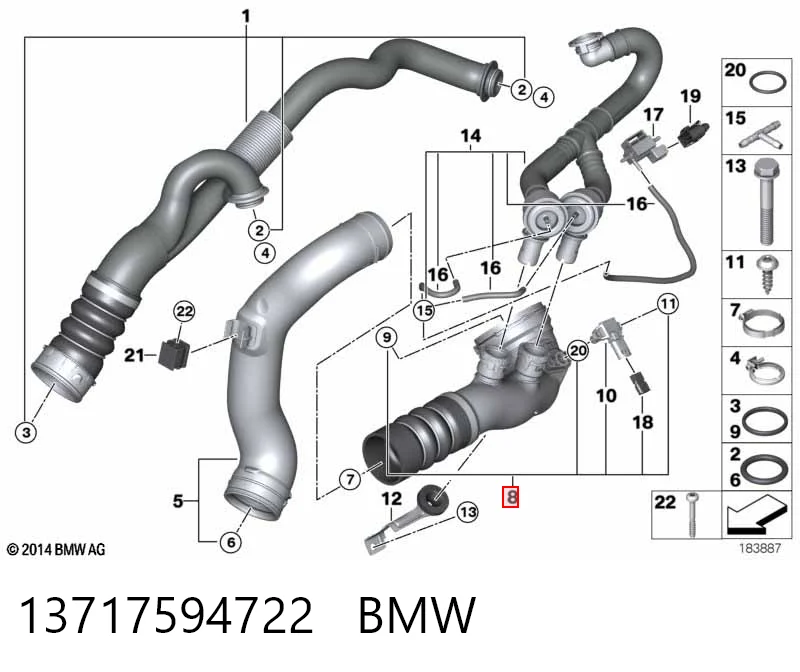 Шланг/патрубок интеркуллера Polcar 2025PF1 цена, от 34.84 USD