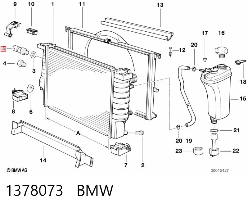 1378073 BMW Датчик радиатора