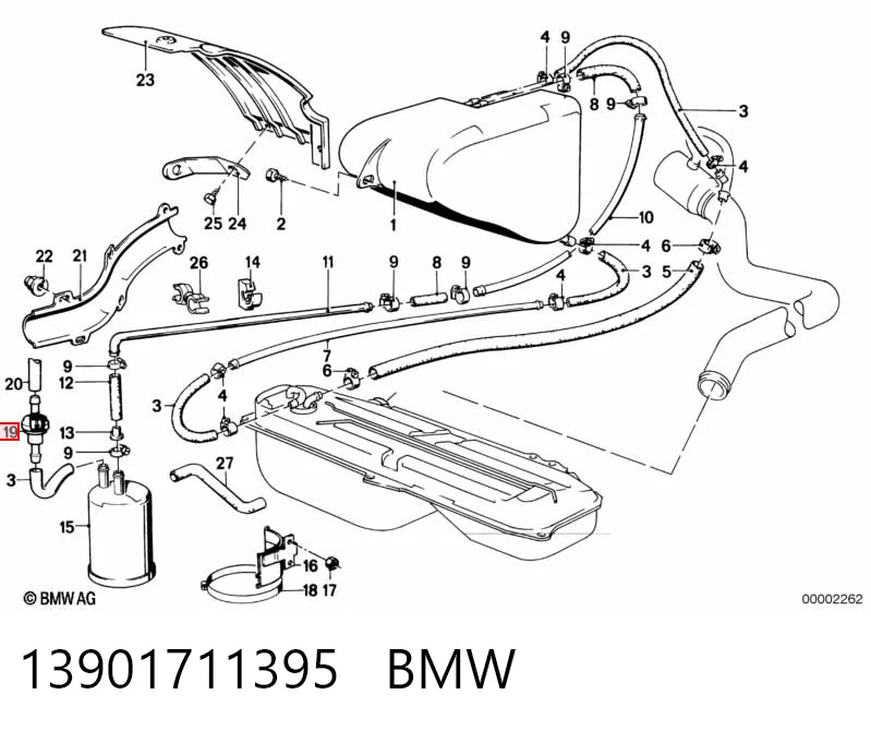 0280142150 Hyundai/Kia Клапан вентиляции газов топливного бака
