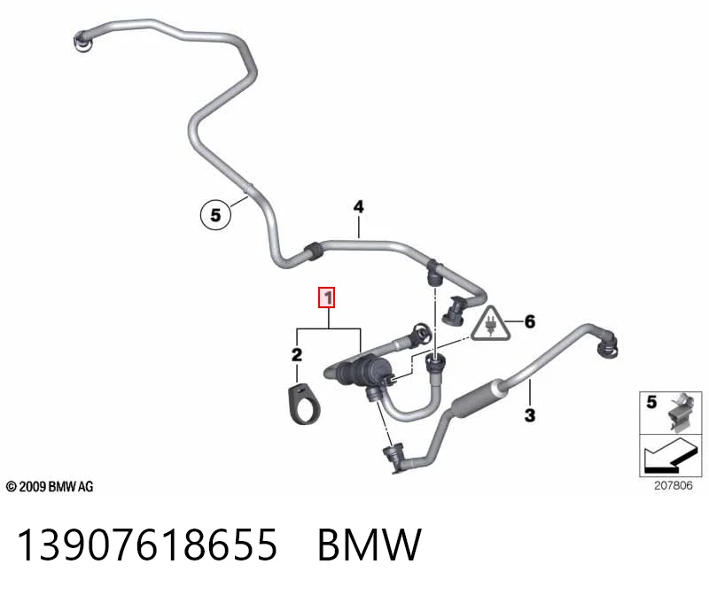  Клапан вентиляции газов топливного бака BMW 5 