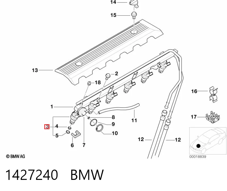 1427240 BMW Топливные форсунки