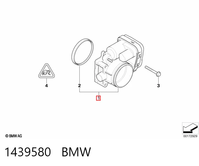 1439580 BMW Дроссельная заслонка