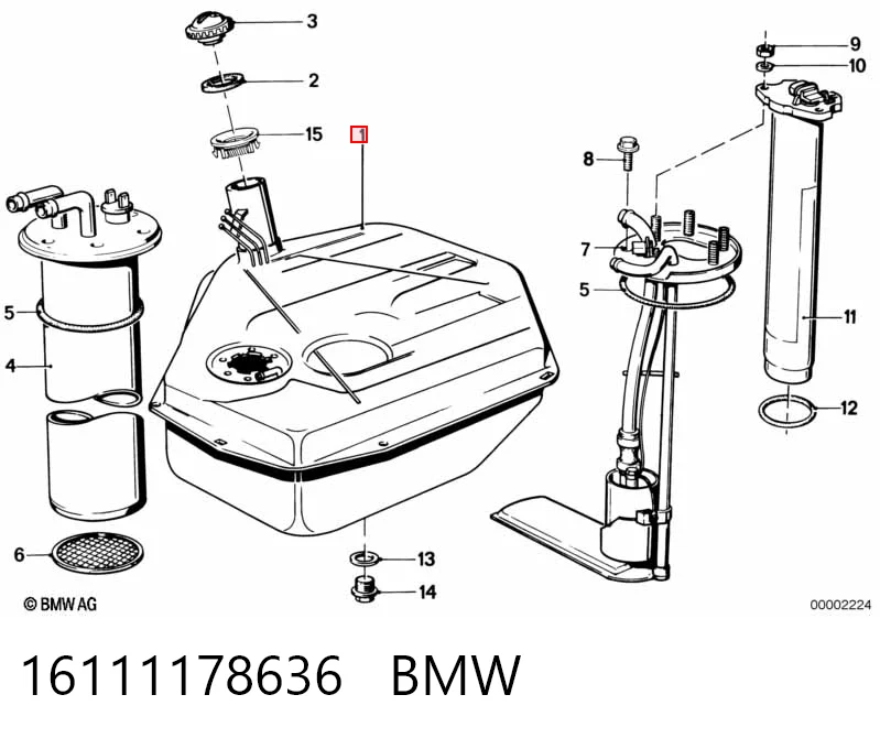 Бак топливный на BMW 5  E28
