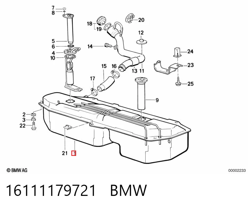 Бак топливный на BMW 3  E30
