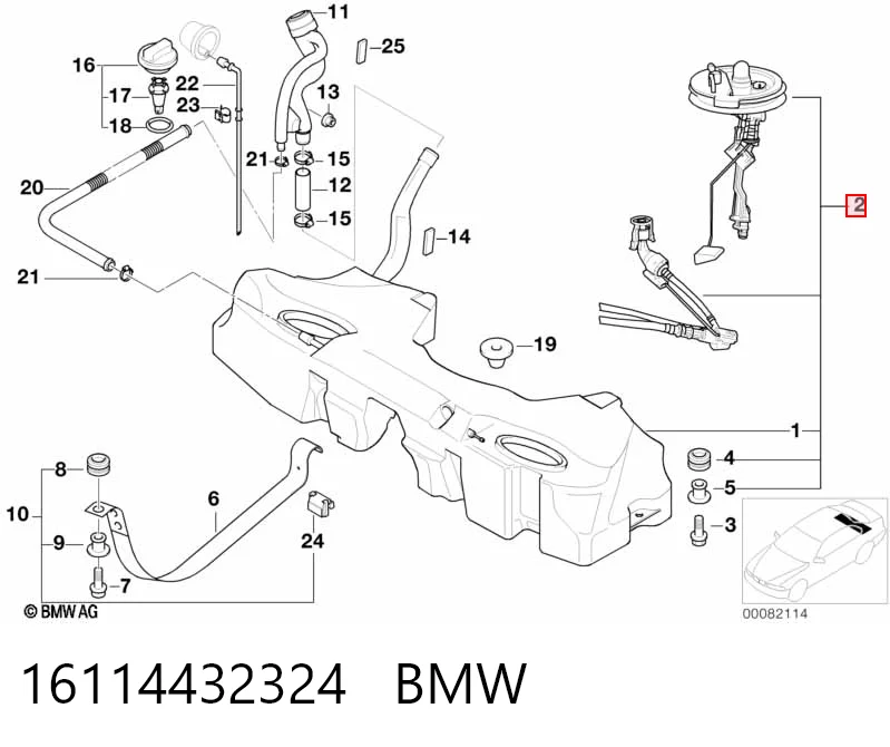 Бензобак BMW 5 седан (E39) (1995 - 2003) цена, от 13.94 USD