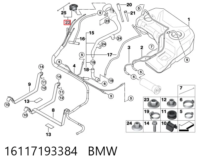 Крышка топливного Бака на BMW X5  E53