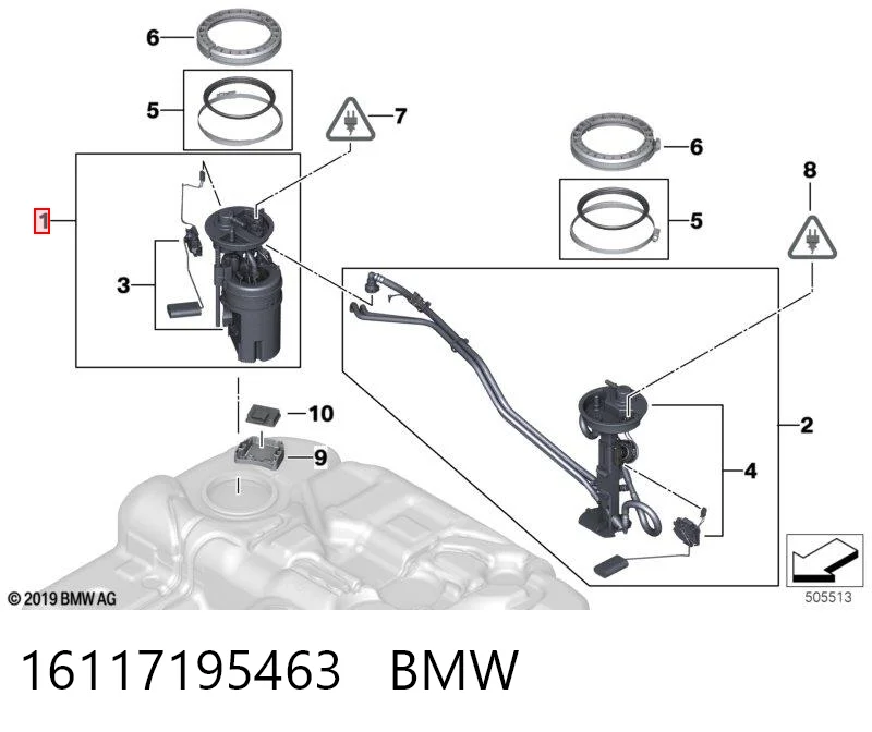 16117195463 BMW Электробензонасос