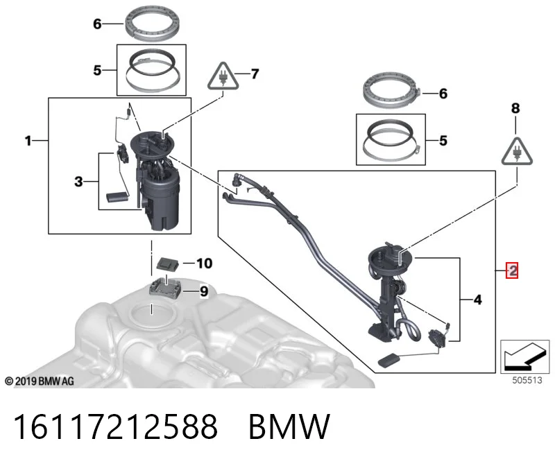 16117212588 BMW Электробензонасос