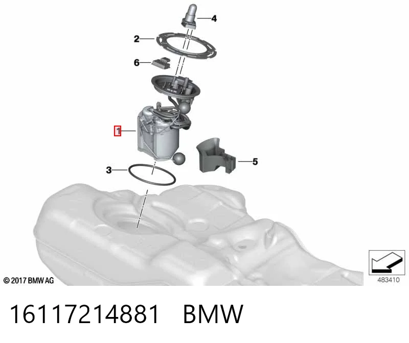 16117214881 BMW Электробензонасос