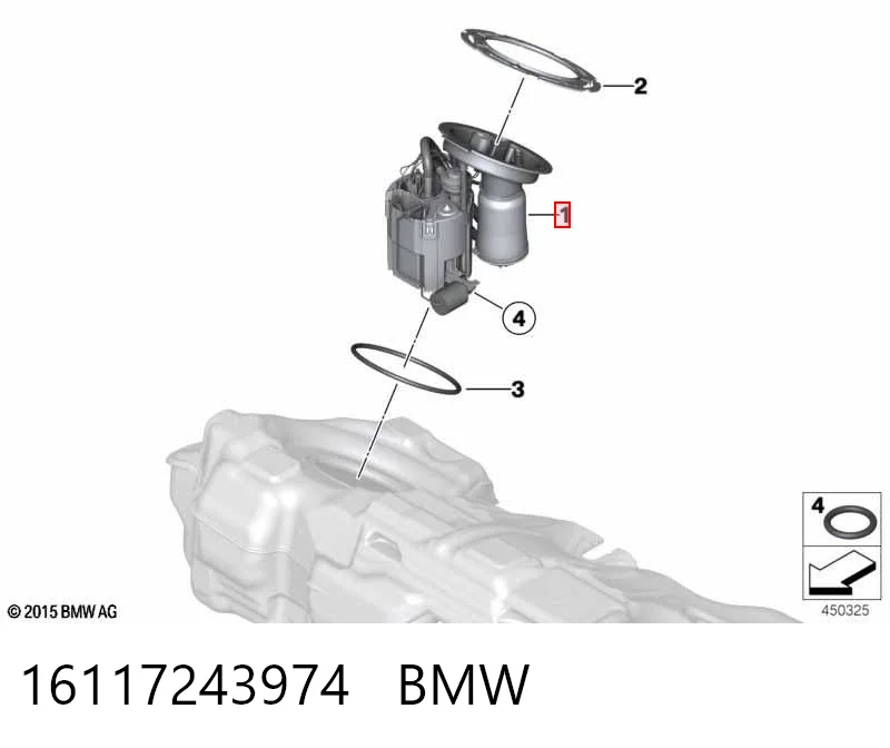 16117243974 BMW Электробензонасос