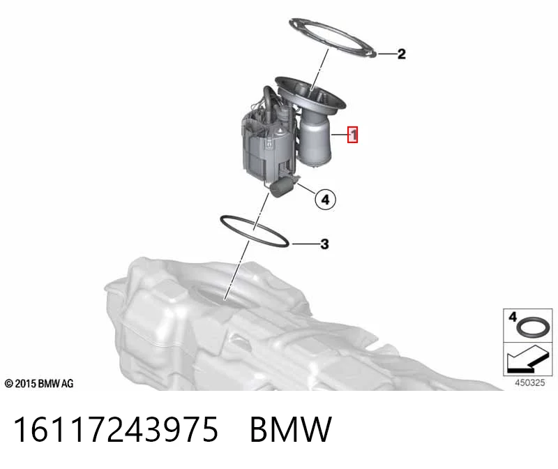 16117243975 BMW Электробензонасос