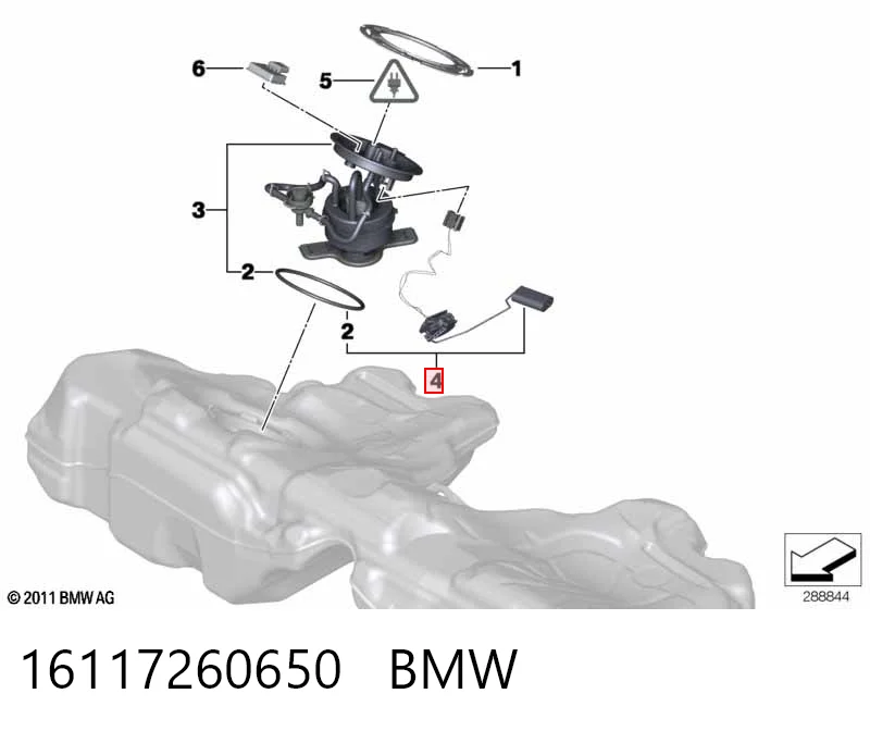  Датчик уровня топлива BMW 5 
