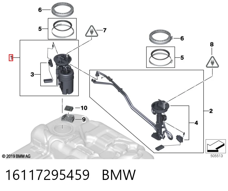 16117295459 BMW Электробензонасос