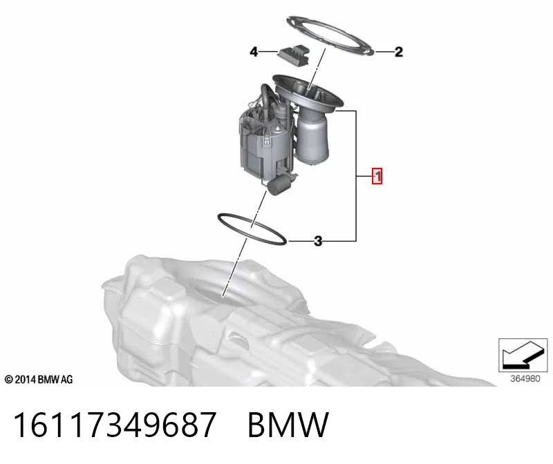 Модуль бензонасоса Mini COUNTRYMAN универсал (F60) (2016 - 2026) цена, от 294.73 USD