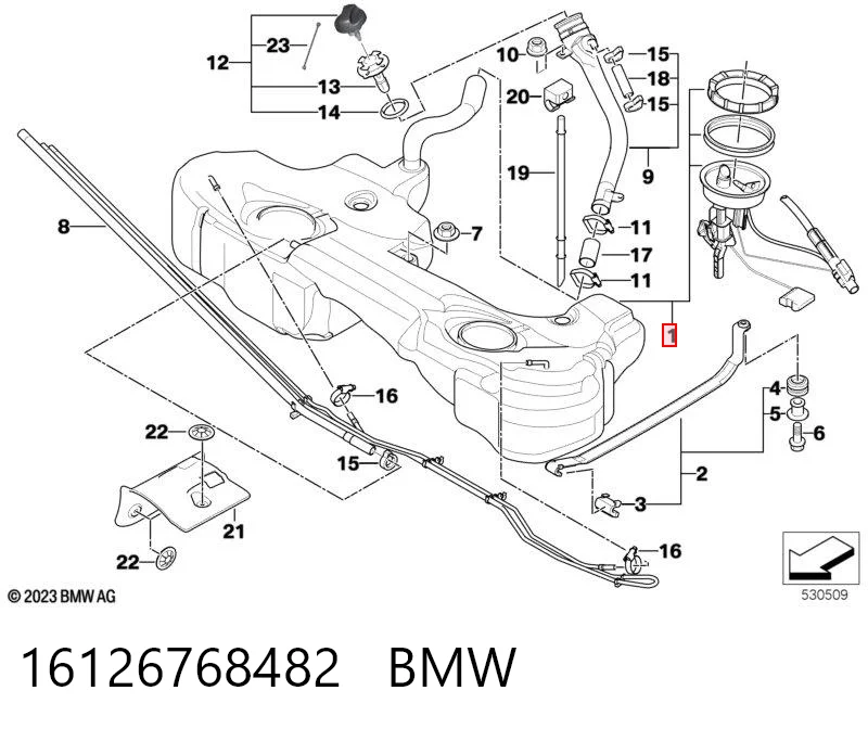 Бензобак BMW 3 седан (E46) (1998 - 2005) цена, от 19.82 USD